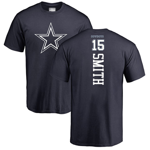Men Dallas Cowboys Navy Blue Devin Smith Backer #15 Nike NFL T Shirt->nfl t-shirts->Sports Accessory